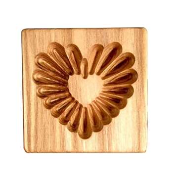 Wooden Cookie Biscuit Mold for Creative Holiday Baking