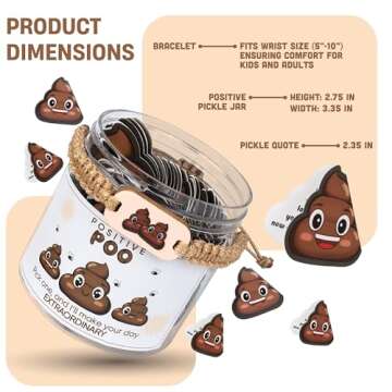 60 Positive Poo Cards, Affirmation Cards, Positive Poo, Emotional Support Poo, Poop Emoji, Fun Gifts, Fun Gifts For Women, Gifts For Women, Men and Teens (Positive Poo Jar)