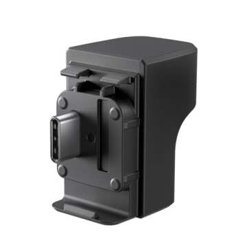 CYNOVA Insta 360 Ace Pro 2 Mic Adapter for insta360 Ace Pro 2 Accessories, External Microphones Type-C and 3.5mm Audio Ports Compatible with insta360 Pro 2 / insta360 Ace Pro