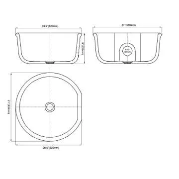 Luxury ans Glass Sink Bowl for Salon Pedicure Spa with Elegant Color Options
