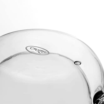 Elegant CNGLASS Double-Walled Glass Coffee Mugs 10oz