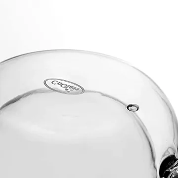 Elegant CNGLASS Double-Walled Glass Coffee Mugs 10oz