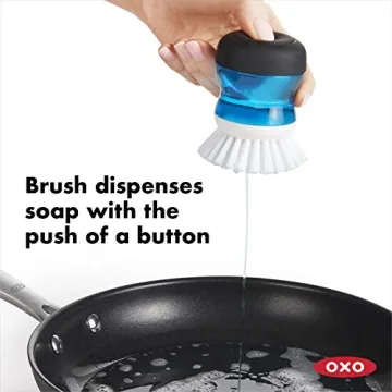 OXO Good Grips Soap Dispensing Palm Brush Set for Easy Cleaning