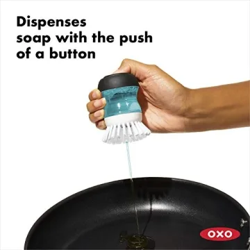 OXO Good Grips Soap Dispensing Palm Brush Set for Easy Cleaning