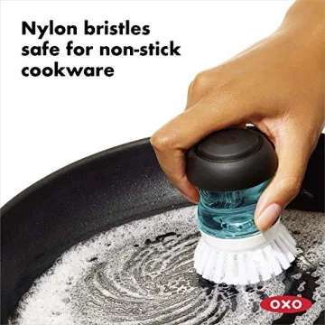 OXO Good Grips Soap Dispensing Palm Brush Set for Easy Cleaning