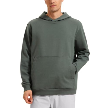 CRZ YOGA Mens Fleece Hoodies Casual and Comfortable Pullover Sweatshirt