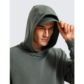 CRZ YOGA Men's Fleece Hoodie Comfortable and Stylish