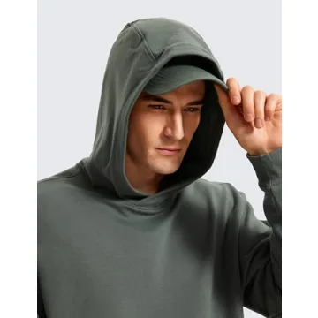 CRZ YOGA Men's Fleece Hoodie Comfortable and Stylish