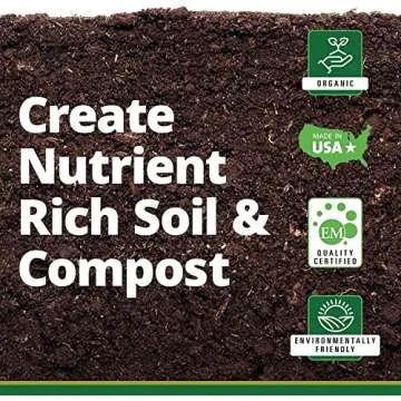 TeraGanix EM Premium Bokashi Bran, Compost Accelerator, Rice Bran Mix, Odor Eliminator, Formulated by Dr. Higa (Bokashi Inventor), Bokashi Compost Starter for Kitchen Compost Bin & Soil (2 Lb)