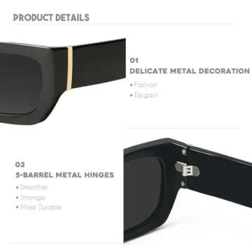 Mosanana Trendy Cat Eye Sunglasses for Women 2024