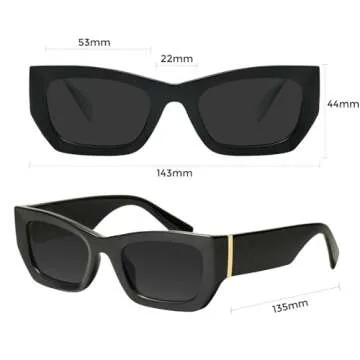 Mosanana Trendy Cat Eye Sunglasses for Women 2024