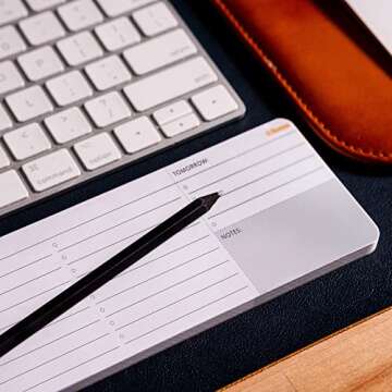 Notsu Daily Planner Notepad Lite | Minimalist Undated Daily To Do List & Hourly Agenda Desk Producti...