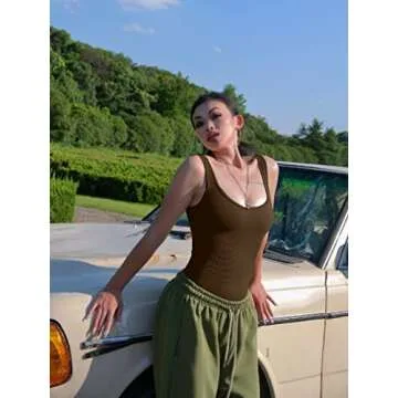 OQQ Women's 3 Piece Sexy Ribbed Bodysuits for Fashion Lovers