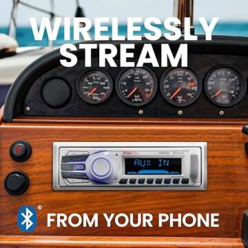 BOSS Audio Systems MR1308UAB Marine Receiver - Weatherproof, Bluetooth Audio, USB, SD, MP3, AM/FM, A...