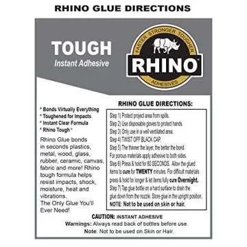 Rhino Glue, Heavy Duty Clear 30 Gram - The Fast Bond