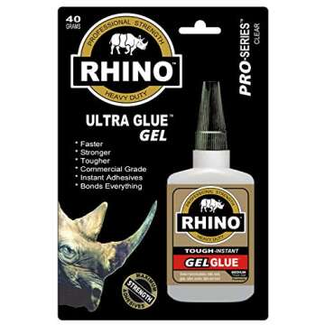 Rhino Glue, Heavy Duty Clear 30 Gram - The Fast Bond