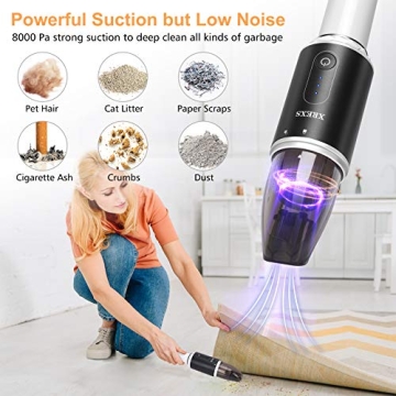 Portable XREXS Handheld Vacuum Cleaner with 8000Pa Power