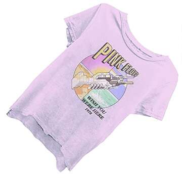 Pink Floyd Ladies Rock Shirt Dark Side of The Moon Vintage Tee