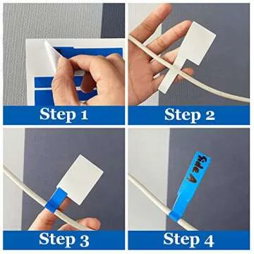Mr-Label® US Letter Sheet Self-Adhesive Cable Label - Waterproof | Tear Resistant - with Free Print Tool - for Laser Printer (10 Sheets (300 Labels), 5 Assorted Colors)