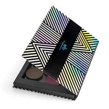 TUOKING Makeup Magnetic Palette with Mirror and 20Pcs Metal Stickers, Empty Storage Palette for Eyeshadow Powder Highlighter