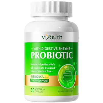 Probiotics for Women & Men - Probiotic 50 Billion CFU 18 Strains & 5 Digestive Enzymes for Gut Healt...