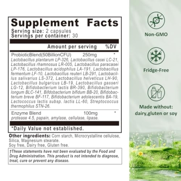 Probiotics for Gut Health - 50 Billion CFU & 18 Strains