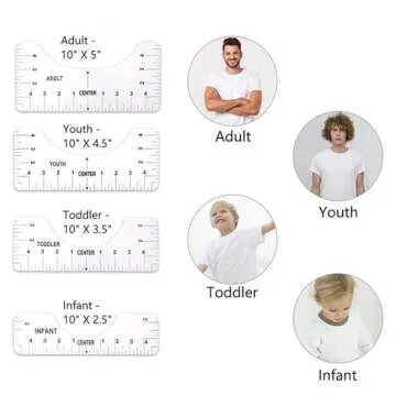 Tshirt Ruler Teflon Sheets Heat Tape,3 Teflon Sheets for Heat Press 12“x16,Tshirt Ruler Guide for Vinyl Alignment