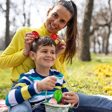 CREPRO Colorful Egg Shakers for Kids - 6 Pack Wooden Musical Instruments