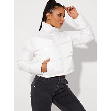 Hujoin Women’s Cropped Puffer Jacket for Ultimate Style