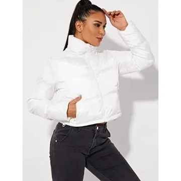 Hujoin Women’s Cropped Puffer Jacket for Ultimate Style