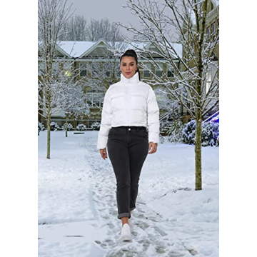 Hujoin Women’s Cropped Puffer Jacket for Ultimate Style