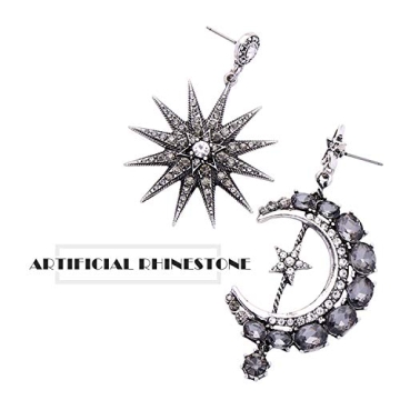 Moon and Sun Earrings for Women - Unique Asymmetrical Designs