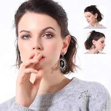 Moon and Sun Earrings for Women - Unique Asymmetrical Designs