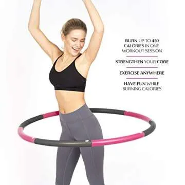 HEALTHYMODELLIFE Weighted Fitness Hoop for Adults
