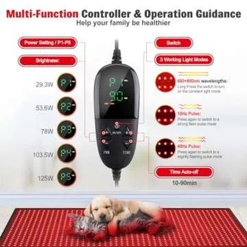 Red Light Therapy Mat for Body, 71"x 31" Red Light Therapy Blanket Red Near Infrared 660nm 850nm Full Body Pad, 1280 LEDs Infrared Light Therapy for Body for Pain Relief, Improved Sleep