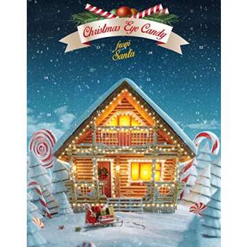 Vesiggio Adult Advent Calendar - Unique Gag Gift for Women Full of Sexy Men and Funny Women - Perfect as Stocking Stuffer, White Elephant and Secret Santa - 11.5" x 14.5 "