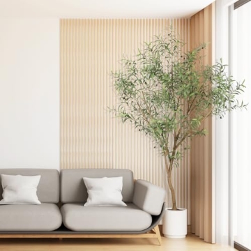 Realead Faux Olive Tree 7ft - Realistic Indoor Decor