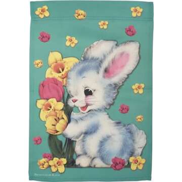 Primitives by Kathy Garden Flag Retro Easter Delight