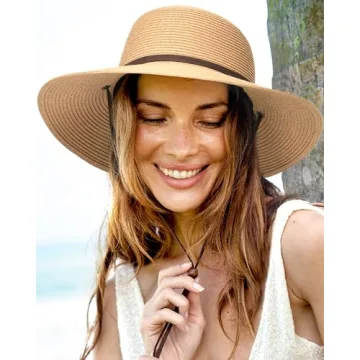 FURTALK Stylish Wide Brim Sun Hat for Women UPF 80+