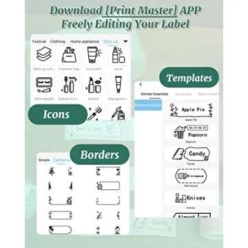 Phomemo Large Label Maker Machine with Tape D50 for 3/5" to 9/10" tape, Portable Thermal Label Maker Machine, Bluetooth Label Printer for Address,Storage,Office, Support Phones & Pad, USB Rechargeable