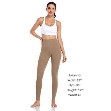 HeyNuts Essential High Waisted Yoga Leggings for Tall Women, Buttery Soft Full Length Workout Pants 28'' Carbon Dust XS(0/2)