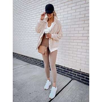 HeyNuts Essential High Waisted Yoga Leggings for Tall Women, Buttery Soft Full Length Workout Pants 28'' Carbon Dust XS(0/2)