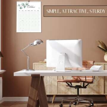 AOLDHYY Aesthetic Vertical Greenery Wall Calendar - Runs from January 2022 Until July 2023 - The Per...