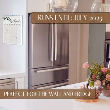 AOLDHYY Aesthetic Vertical Greenery Wall Calendar - Runs from January 2022 Until July 2023 - The Perfect Monthly Calendar With Seasonal Designs for Easy Planning