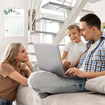 AOLDHYY Aesthetic Vertical Greenery Wall Calendar - Runs from January 2022 Until July 2023 - The Perfect Monthly Calendar With Seasonal Designs for Easy Planning