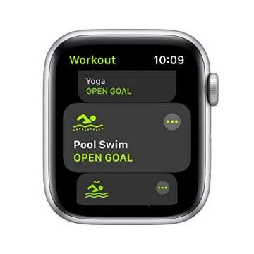 Apple Watch SE (GPS, 44mm) - Silver Aluminum Case with White Sport Band