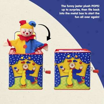 Schylling Jester Jack in the Box Musical Toy for Kids