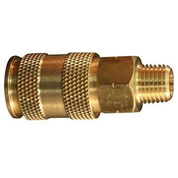 Milton Industries S-765 HI-Flo V-Style 1/4-Inch MNPT Brass Air Connectors