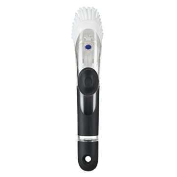OXO Good Grips Soap Dispensing Brush for Easy Dishwashing