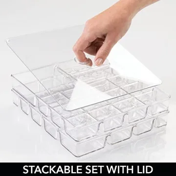 mDesign Clear Jewelry Organizer for Stylish Storage Solutions